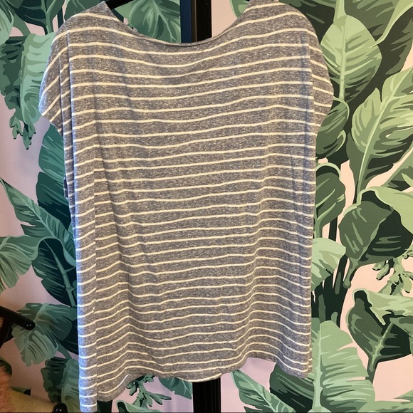 Liz Claiborne 1x Blue Sailor Stripe Sleeveless T - Picture 8 of 8